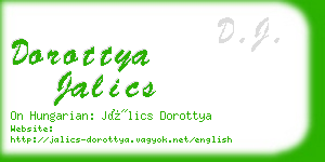 dorottya jalics business card